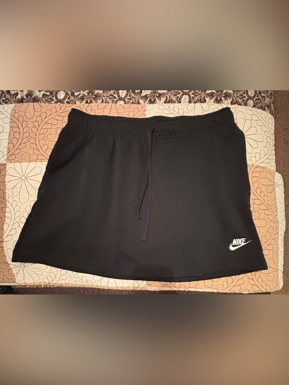 NWT Nike Sportswear Club Fleece Mid-Rise Skirt Black Women’s Large